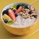 Oatmeal with fresh fruits and berries