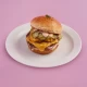 Juneći "smash" burger tripl