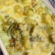 Piletina sa brokolijem, tikvicama i šampinjonima na rižotu u parmezan sosu