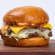 Double Blue Chese & Bacon Smash burger