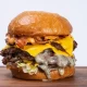 Double-Double Blue Cheese & Bacon Smash burger