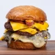 Triple-Double Blue Cheese & Bacon Smash burger