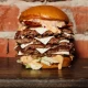 Triple-Triple Western Smash burger