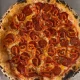 Salami pizza