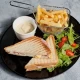 Tost sendvič Šunka+ Pomfrit