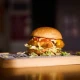 Crispy chicken burger