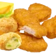 Mix chicken nuggets i chili cheddar