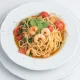 Spaghetti con Gamberetti