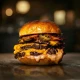Smoke BBQ triple burger