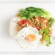 PAD KRA POW PORK WITH RICE & EGG