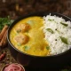 Dahi kadhi  with rice