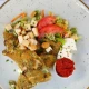 Omlet sa mladim spanaćem i pečurkama